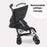 MB01 Lightweight Stroller - Quilted Black - Grade C
