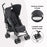 MB01 Lightweight Stroller - Quilted Black - Grade C