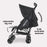 MB01 Lightweight Stroller - Quilted Black - Grade C