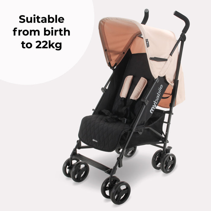 MB01 Lightweight Stroller - Quilted Blush Pink - Grade A