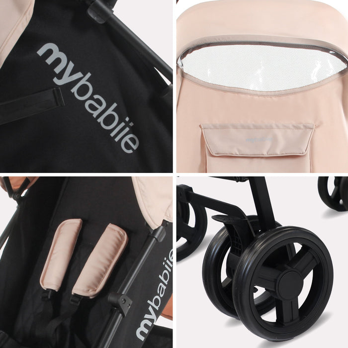 MB01 Lightweight Stroller - Quilted Blush Pink - Grade A