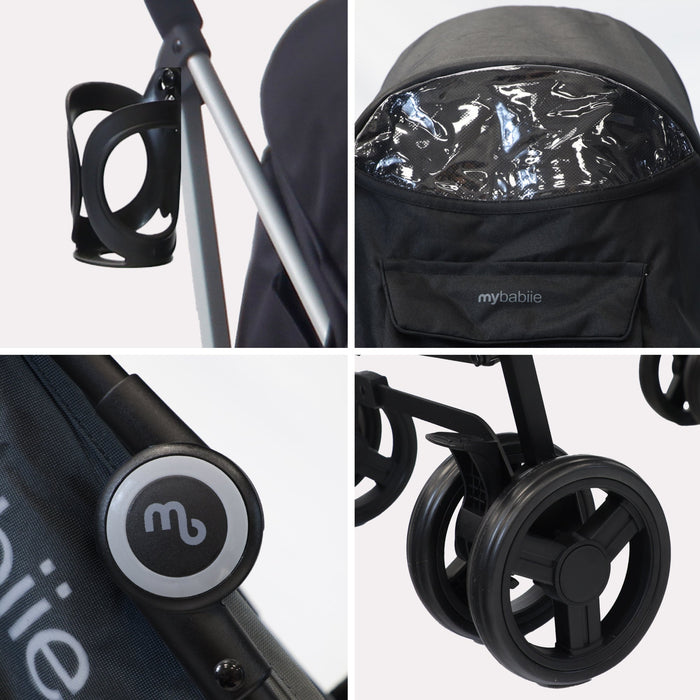 MB02 Lightweight Stroller - Black - Grade A