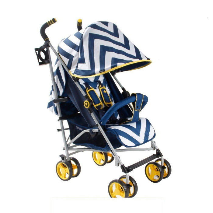 My Babiie MB02 Blue Chevron Stroller - Grade A