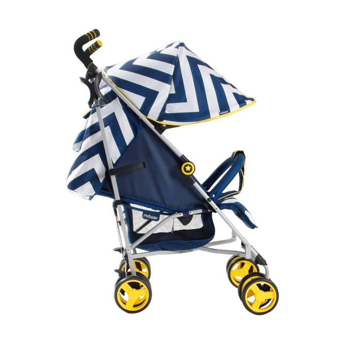 My Babiie MB02 Blue Chevron Stroller - Grade A