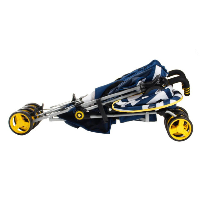 My Babiie MB02 Blue Chevron Stroller - Grade A