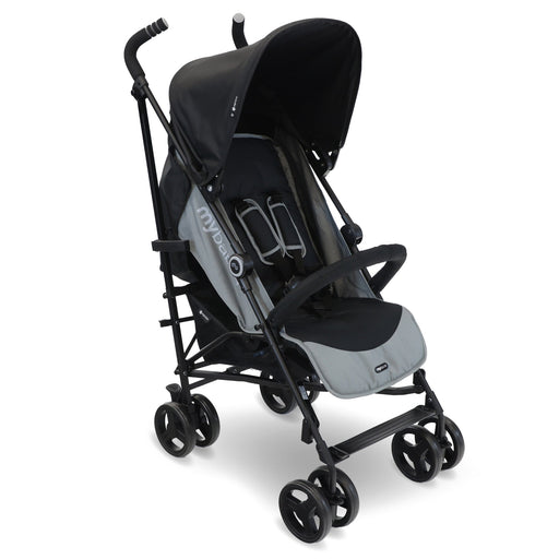 MB02 Lightweight Stroller - Black and Grey - Grade B
