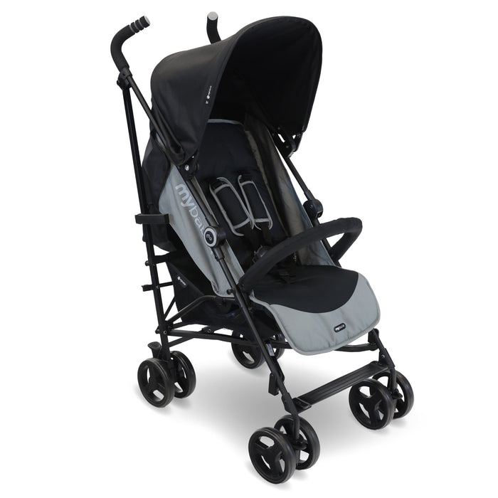 MB02 Lightweight Stroller - Black and Grey - Grade B