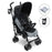 MB02 Plus Lightweight Stroller - Black and Grey - Grade A