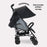 MB02 Lightweight Stroller - Black and Grey - Grade B