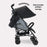 MB02 Plus Lightweight Stroller - Black and Grey - Grade B