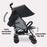 MB02 Lightweight Stroller - Black and Grey - Grade B