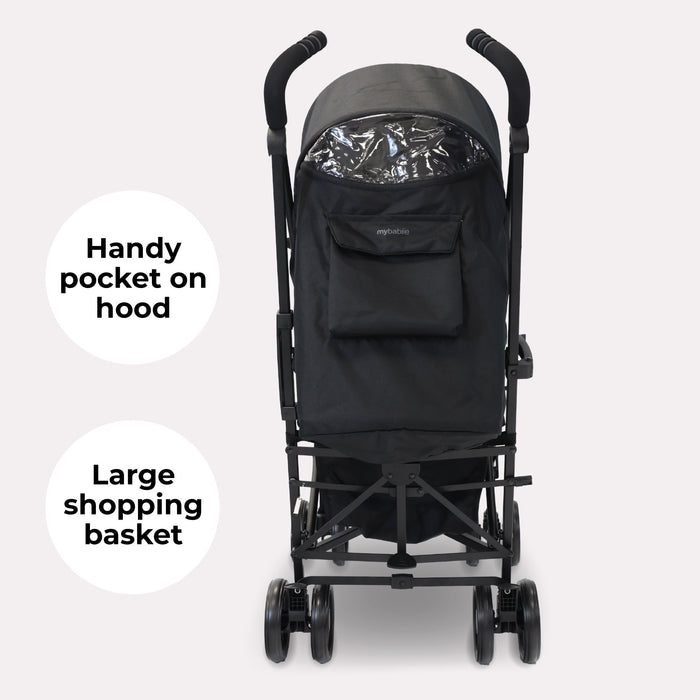 MB02 Lightweight Stroller - Black and Grey - Grade B