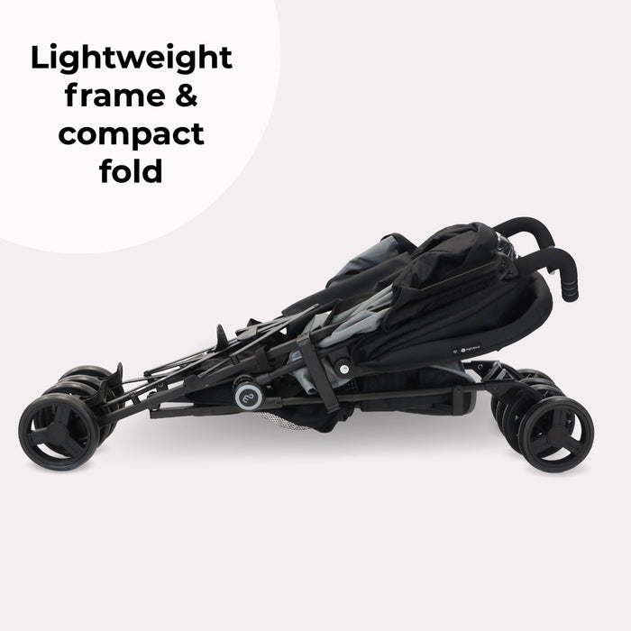 MB02 Lightweight Stroller - Black and Grey - Grade B