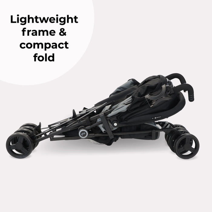 MB02 Plus Lightweight Stroller - Black and Grey - Grade B