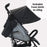 MB02 Lightweight Stroller - Black and Grey - Grade B