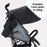 MB02 Plus Lightweight Stroller - Black and Grey - Grade A