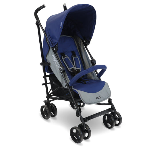 MB02 Lightweight Stroller - Blue and Grey - Grade A