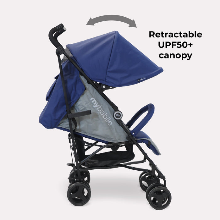 MB02 Lightweight Stroller - Blue and Grey - Grade A