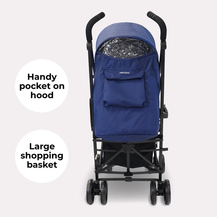 MB02 Lightweight Stroller - Blue and Grey - Grade A