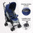 MB02 Lightweight Stroller - Blue and Grey - Grade A