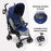 MB02 Plus Lightweight Stroller - Blue and Grey - Grade B