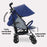 MB02 Plus Lightweight Stroller - Blue and Grey - Grade B