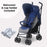 MB02 Plus Lightweight Stroller - Blue and Grey - Grade A