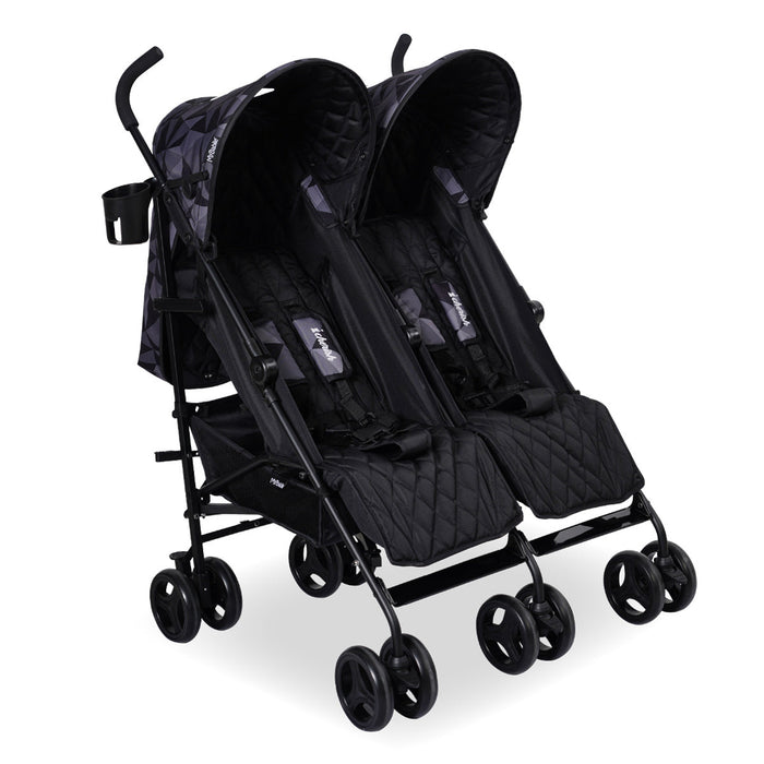 Dani Dyer "Cherish" Black Geo Twin Stroller - Grade A