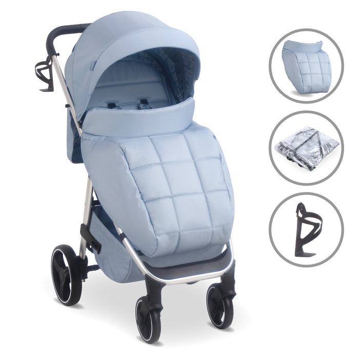 MB160 Plus Pushchair - Blue Plaid - Grade A