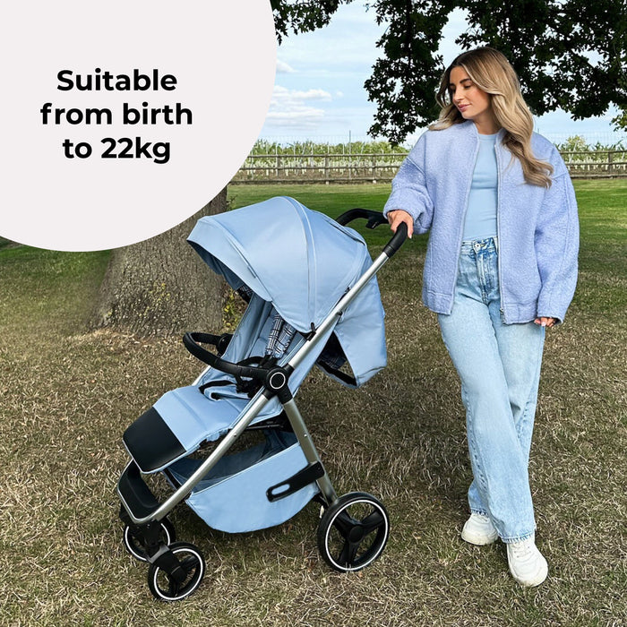 MB160 Plus Pushchair - Blue Plaid - Grade A