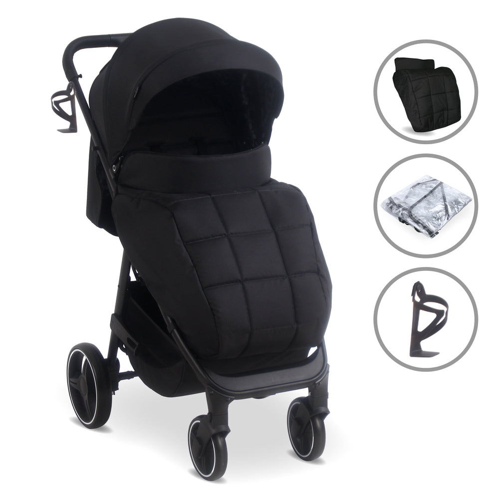 MB160 Plus Pushchair - Black Leopard - Grade B