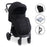 MB160 Plus Pushchair - Black Leopard - Grade B