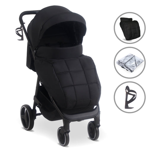 MB160 Plus Pushchair - Black Leopard - Grade B