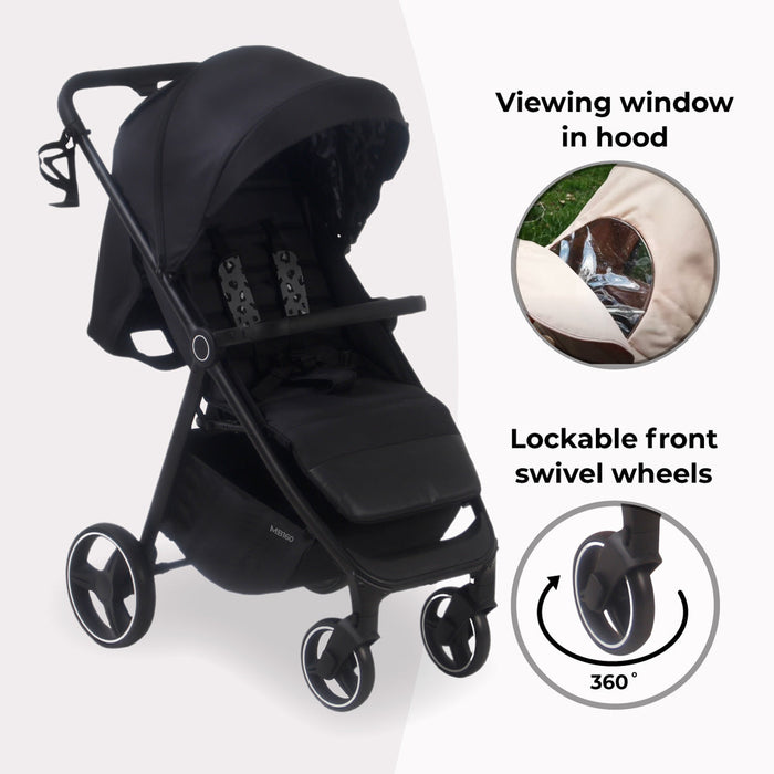 MB160 Plus Pushchair - Black Leopard - Grade A