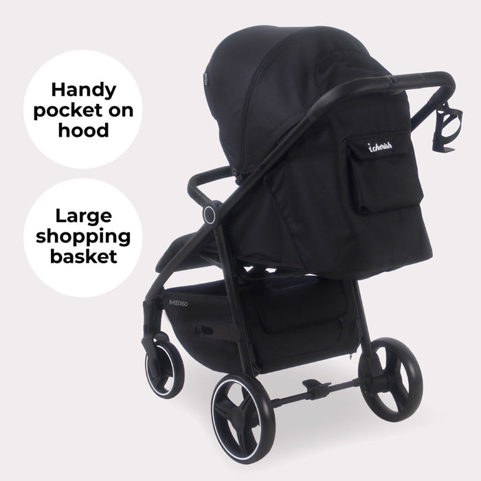 MB160 Plus Pushchair - Black Leopard - Grade A