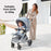 MB160 Plus Pushchair - Grey Tropical - Grade A