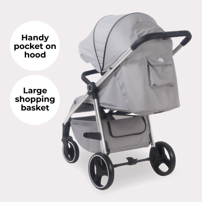 MB160 Plus Pushchair - Grey Tropical - Grade A
