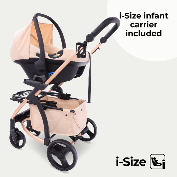 MB200i 3-in-1 Travel System with i-Size Car Seat - Blush - Grade A