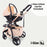 MB200i 3-in-1 Travel System with i-Size Car Seat - Blush - Grade B