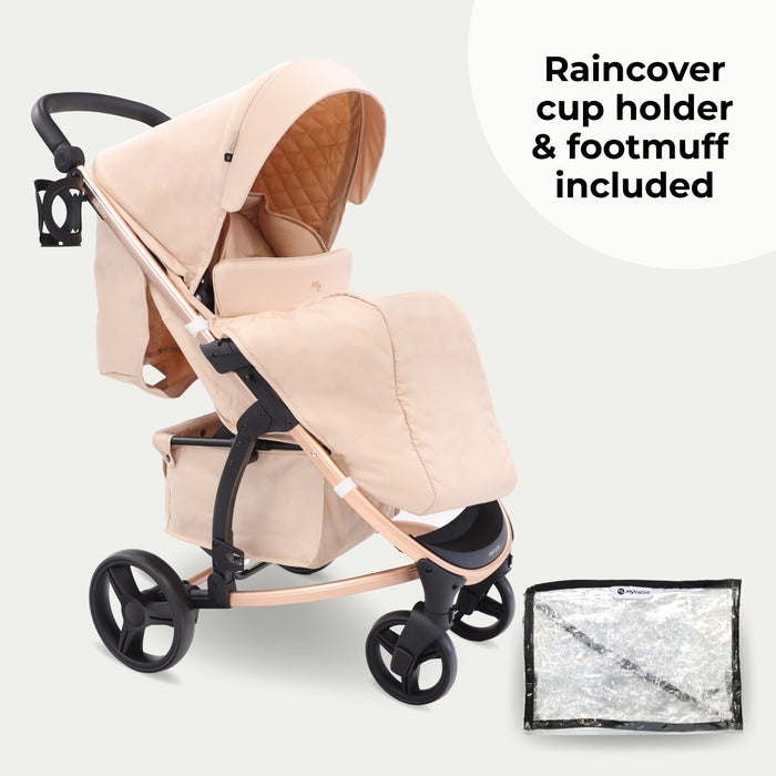 MB200i 3-in-1 Travel System with i-Size Car Seat - Blush - Grade A