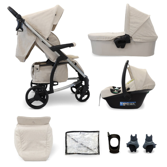MB200i 3-in-1 Travel System with i-Size Car Seat - Oatmeal - Grade A