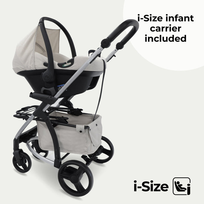 MB200i 3-in-1 Travel System with i-Size Car Seat - Oatmeal - Grade B