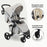 MB200i 3-in-1 Travel System with i-Size Car Seat - Oatmeal - Grade A