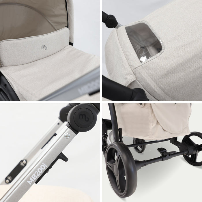 MB200i 3-in-1 Travel System with i-Size Car Seat - Oatmeal - Grade B