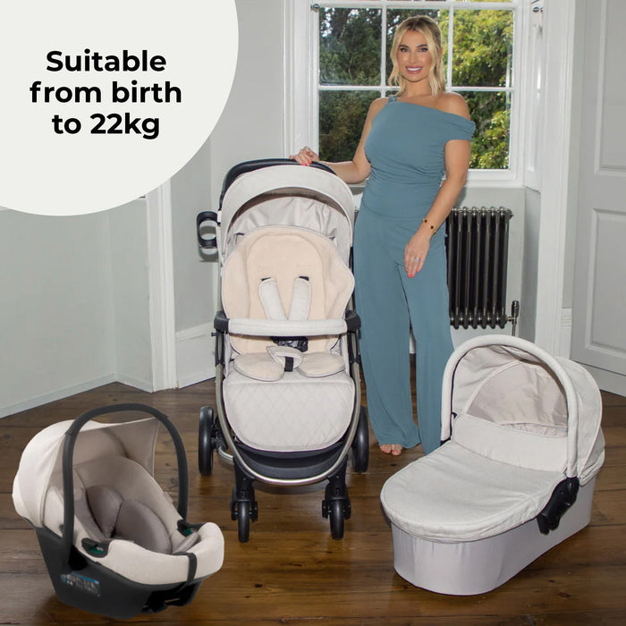 MB200i 3-in-1 Travel System with i-Size Car Seat - Oatmeal - Grade A