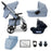 MB200i 3-in-1 Travel System with i-Size Car Seat - Blue Plaid - Grade A