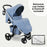 MB200i 3-in-1 Travel System with i-Size Car Seat - Blue Plaid - Grade A