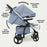 MB200i 3-in-1 Travel System with i-Size Car Seat - Blue Plaid - Grade A