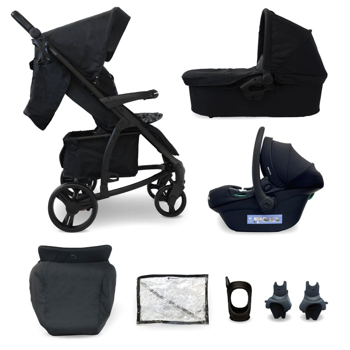 MB200i 3-in-1 Travel System with Car Seat - Black Leopard - Grade C