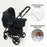 MB200i 3-in-1 Travel System with i-Size Car Seat - Black Leopard - Grade A